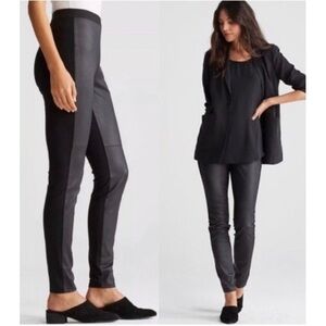 Eileen Fisher The Fisher Project Lamb Leather Front Leg Pants Size Large